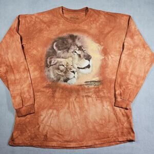 The Mountain T-shirt Mens 3XL Orange Jungle Lion King Safari Nature USA 2009